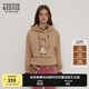 Teenie Weenie小熊衛(wèi)衣女秋冬休閑學(xué)院索羅娜舒適上衣連帽衛(wèi)衣女 卡其色 S (160)