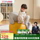 芝華仕（CHEERS）單人小沙發(fā)奶油風(fēng)客廳小戶型家用小凳子 XJ025 黃色