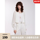 ELLE法式設(shè)計(jì)感休閑短外套罩衫女2025夏季新款獨(dú)特漂亮寬松上衣 米白 L