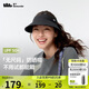 蕉下（beneunder）蛋卷無痕空頂防曬帽子女遮陽帽太陽帽防紫外線UL711黑