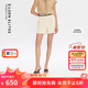 朗姿歐洲EiLEEN ELITEE復(fù)古薄款亞麻西裝通勤短褲2025年夏季新款 米白色 M