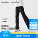巴拉巴拉balaone童裝女童打底褲2025秋裝新款兒童長(zhǎng)褲高彈微喇叭褲子時(shí)尚 黑色90001 120