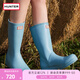 HUNTER戶外露營(yíng)女鞋雨鞋啞光防水鞋防滑酷玩厚底靴子女騎士靴中筒靴女 天藍(lán)色/SHB 38