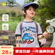 嘟嘟家寶寶7A抑菌T恤夏季男童長(zhǎng)袖上衣t洋氣女童夏裝兒童童裝潮 灰色120