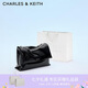 CHARLES&KEITH大容量純色鏈條郵差包單肩腋下包生日禮物七夕禮物CK2-20271514