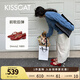KISSCAT接吻貓25年春季Melody都市時裝時尚通勤方頭瑪麗珍鞋單鞋女 淺暗紅色 (瘦腳卡碼拍小一碼) 40
