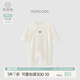 乖奇熊嬰兒純棉連體衣服夏季薄款寶寶哈衣爬服透氣居家長(cháng)袖空調服新生兒