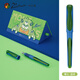 畢加索(Pimio)鋼筆601小怪獸正姿筆小學(xué)生三年級(jí)書(shū)寫(xiě)練字初學(xué)者兒童正姿鋼筆節(jié)日生日禮物開(kāi)學(xué)季送禮鋼筆 藍(lán)綠色-嘟比（禮盒套裝）