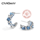 CAROMAY牛仔耳釘小眾高級感耳飾女氣質(zhì)耳環(huán)輕奢耳墜生日禮物情人節送女友 牛仔風(fēng)耳釘包郵