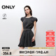 ONLY2025夏季新款柔軟舒適收腰立體牛仔花苞裙連衣裙女|125242006 J09深牛仔灰色 XL