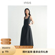 INSISFEMME[趙昭儀同款][扭結(jié)系列]酶洗棉夏新款鏤空后背立體袋蛋型連衣裙女 查爾斯頓綠 M