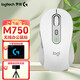 羅技（G）M750無(wú)線藍(lán)牙雙模鼠標(biāo) 商務(wù)辦公便攜安靜舒適筆 M750白色