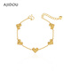 AJIDOU阿吉豆手鏈女款時(shí)尚潮流愛(ài)心手鏈精致高級感精致手環(huán)日常通勤新年