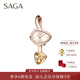 SAGA【七夕禮物】世家品牌手表女士石英腕表魅影手鐲輕奢生日禮物 吻痕玫瑰L碼