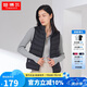 坦博爾輕薄羽絨服馬甲女外穿立領(lǐng)保暖短坎肩TB330008 黑色 195/112A 
