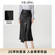 薇迎 VIEA.ING商場(chǎng)同款黑色半身裙女2025早秋新款裙子不規則半裙 黑色 M