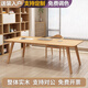 維斯雅瀾客廳實木大書桌家用辦公電腦桌學(xué)生學(xué)習(xí)寫字桌書房原木長桌工作臺 可定制顏色尺寸