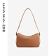 古梵萱包包2025新款枕頭包女士斜挎包復古小眾設計高級感女單肩包 【832】金棕色