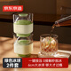 京東京造 冰球模具 威士忌冰球制冰模具廚房烹飪器具冰杯2件裝（青檸綠）