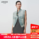艾諾絲雅詩(shī)【商場(chǎng)同款】2025夏季新品新疆長(zhǎng)絨棉全棉牛仔馬夾外套40431520 牛仔蘭 L