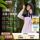 波司登（BOSIDENG）【反季】沖鋒衣鵝絨羽絨服女款90絨三合一防風(fēng)防雨透氣顯瘦外套 蘇梅粉 黑色161A L 170/92A