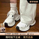 CAMILA KSENIA老爹鞋女士2025新款夏季舒適時(shí)尚鞋子運(yùn)動(dòng)鞋女款品牌厚底小白鞋子 白色 38