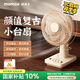摩米士（MOMAX）桌面風扇電風扇臺式風扇復古USB桌面家用小型臺扇小風扇輕音廚房宿舍臥室辦公