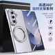 膜普適用三星zfold7手機(jī)殼磁吸旋轉(zhuǎn)支架透明保護(hù)套高清殼膜一體zfold7全包防摔簡(jiǎn)約新款外殼 【星夜銀】高清屏膜-磁吸支架 三星GalaxyZFold7