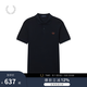 Fred Perry男士POLO衫2025夏季休閑麥穗重磅短袖多彩T恤M6000 NYH/海軍肉桂藍 M