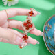 米亞達女性手表手鏈式幸運四葉草手表簡(jiǎn)約女士表生日禮物送朋友2025新款海棠紅27mm