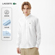 LACOSTE法國鱷魚(yú)男裝25秋冬新款時(shí)尚純棉舒適純色長(cháng)袖襯衫|CH6372 001/白色 40 (175)