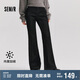 森馬（Semir）牛仔褲女保暖加絨拖地褲潮流2024冬時尚喇叭褲顯腿長109724124007