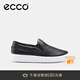 愛步（ECCO）休閑鞋女鞋 25年夏季牛皮休閑板鞋一腳蹬板鞋 柔酷219253 黑色21925301001 35