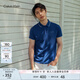 Calvin KleinJeans夏季男士商務休閑ck鑲邊翻領(lǐng)年輕多色短袖T恤POLO衫J319183 C5G-海軍藍 XL （建議170-190斤）