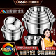 歐樂多（Olodo）抗菌316不銹鋼盆加厚和面盆湯盆家用飯盆廚房盆洗菜盆水果盆水盆 316抗菌盆18cm【鏡面亮光】