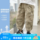 左西男童夏款褲子防蚊褲2025夏季新款兒童寬松速干運(yùn)動(dòng)褲 卡其綠 140