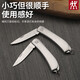 雙立人（ZWILLING）德國不銹鋼可折疊水果刀削皮刀家用便攜式隨身露營(yíng)小刀 不銹鋼水果刀 2把