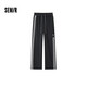 森馬（Semir）【大促福袋】休閑褲男女簡(jiǎn)約百搭長(cháng)褲夏季運動(dòng)風(fēng)潮流褲子 女-I款灰色調【撞色闊腿褲】 M