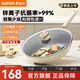 蘇泊爾（SUPOR）炒鍋不粘鍋抗菌不粘耐磨無(wú)油煙可視蓋防刮家用炒菜鍋電磁燃?xì)馔ㄓ?EC30KJ01- 30cm