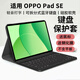 幸莎【秒變筆記本】適用OPPO Pad SE鍵盤(pán)保護套11英寸2025新款oppopadse平板保護殼藍牙鍵盤(pán)鼠標套裝 經(jīng)典款【雅致黑】保護套+鍵盤(pán)+鼠標+鋼化膜+觸屏筆 oppo pad se【11