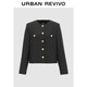 UR2025秋季新款女裝氣質(zhì)法式小香金屬扣粗花呢外套UWM150066