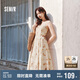 森馬（Semir）連衣裙女顯瘦甜美度假風(fēng)2025夏季森系滿印吊帶裙浪漫109325114033