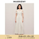 MAXRIENY法式浪漫連衣裙長裙黑白波點高級感超仙連體褲 黑白波點 M 02/36