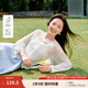 茵曼（INMAN）【天絲】茵曼彩扣白針織開衫女2025年夏季新款淡人穿搭鏤空薄罩衫 白色 M