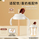 咪小兔奶瓶直飲吸管適配世喜配件奶嘴杯蓋鴨嘴保溫杯重力球四喜水杯頭 翻蓋帶手柄直飲杯蓋-米白色（18個月+）