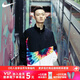 耐克（Nike）天朗足球耐克運(yùn)動(dòng)服外套男秋彩虹大勾子運(yùn)動(dòng)夾克CI9596-010 白黑#CI9596-010 M