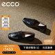 愛(ài)步（ECCO）高跟鞋女 一腳蹬粗跟淺口單鞋 型塑35方頭290943 黑色38