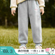 茵曼（INMAN）茵曼童裝女童加絨褲子冬季兒童中大童運動(dòng)休閑長(cháng)褲保暖衛褲 花灰色 150