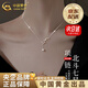 中國(guó)黃金（CHINA GOLD）北極星S銀項(xiàng)鏈女鎖骨鏈輕奢銀飾吊墜七夕情人節(jié)禮物送女朋友老婆 【京速達(dá)】北極星項(xiàng)鏈