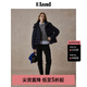 ELAND衣戀羽絨服女簡約風(fēng)鴨絨連帽高領(lǐng)保暖外套2024冬季新款 藏青色(59)Navy M